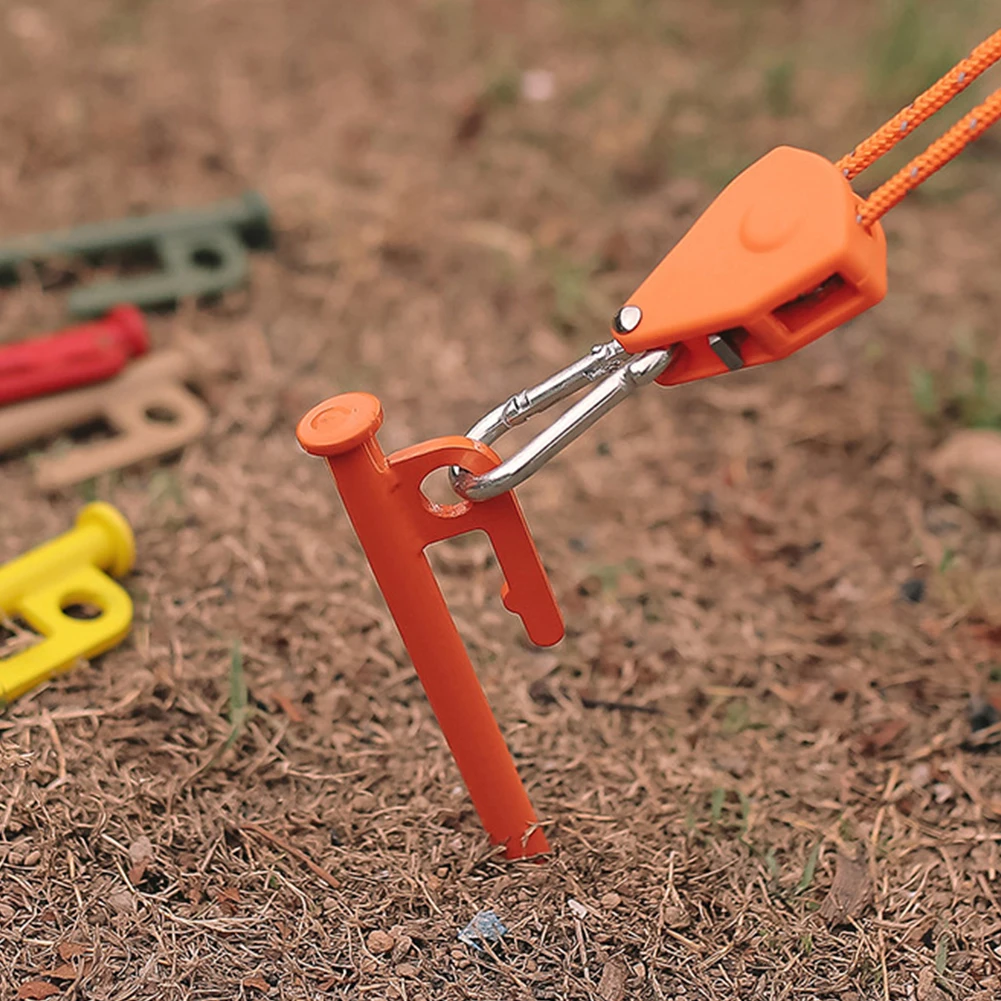 

Camping Tent Stakes Windproof Canopy Tent Pegs Heavy Duty Beach Mat Nails High Strength for Backpackping Travel Tent Accessories
