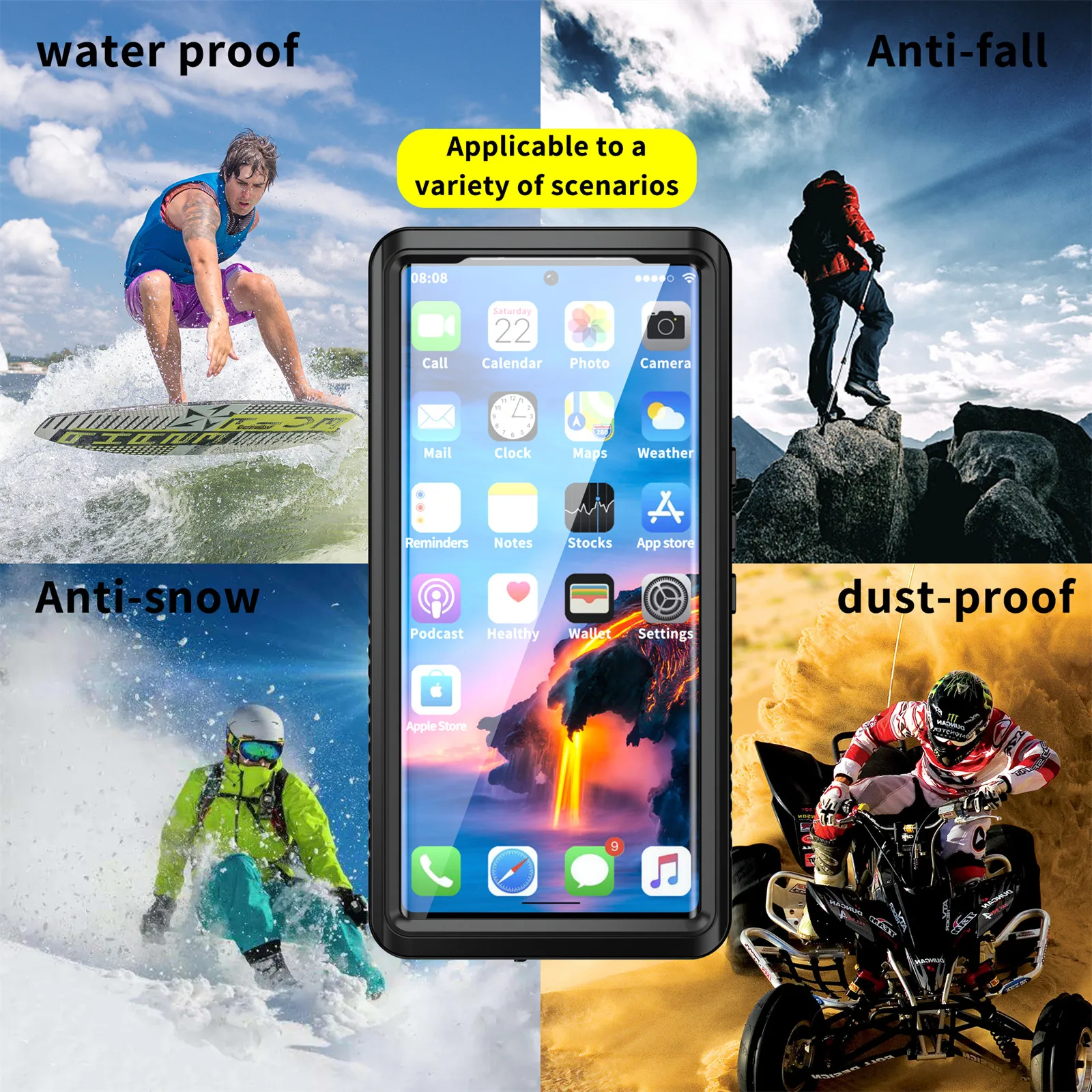 2M IP68 Waterproof Case for Google Pixel 6 Pro Shockproof Outdoor Diving Case Cover For Google Pixel 6Pro