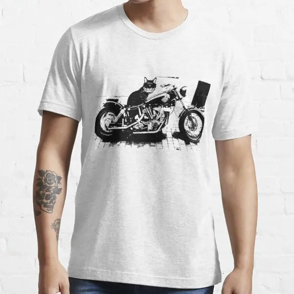

Biker Cat Fun Merchandise t shirt for Boxer Gas Suzuki KYMCO YMHAHA Buell Gilera