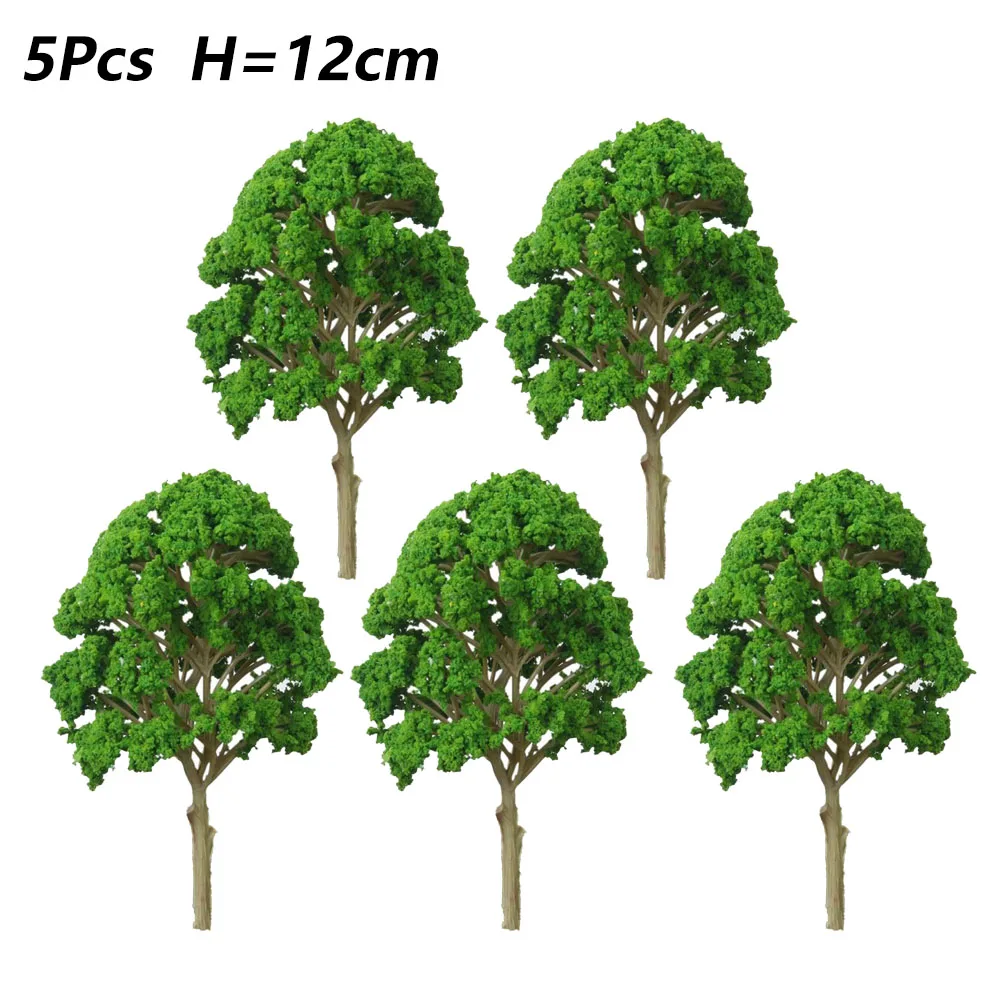 

5pcs Tree Models Sand Table Building Models Tree Scene Layout Forest Process Minature Landscape Architectural Models