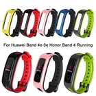 Силиконовый ремешок для Huawei Band 4e 3e Honor Band 4, регулируемый сменный Браслет для бега с пряжками, спортивный браслет