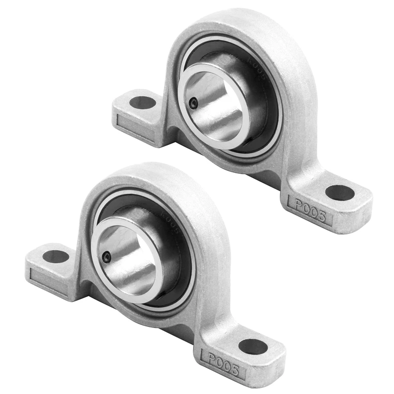 

2X Metric Bore Diameter Mounted Ball Bearing Alloy Pillow Block Bore Diameter: 25Mm