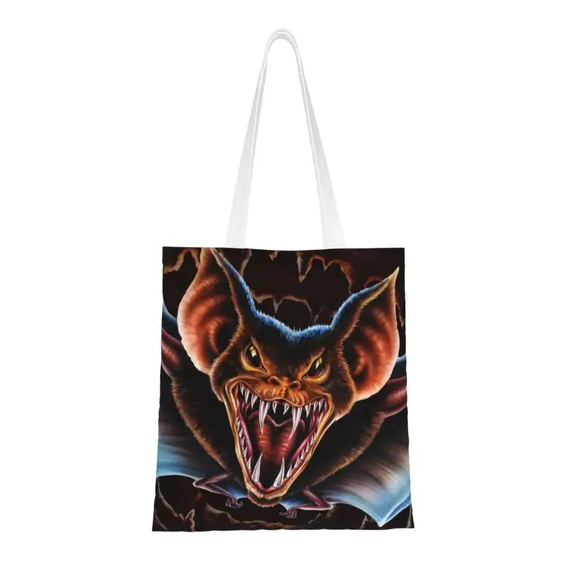 

Custom Anime Thunderdome Canvas Shopping Bags Women Reusable Groceries Hardcore Gabber Shopper Tote Bags