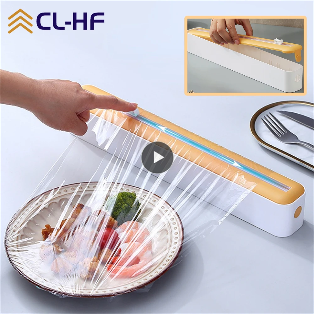 

Двухсторонний диспенсер для пищевой пленки, резак для фольги, коробка для хранения пищевой пленки с резаком, диспенсер для алюминиевой пленки, кухонный инструмент