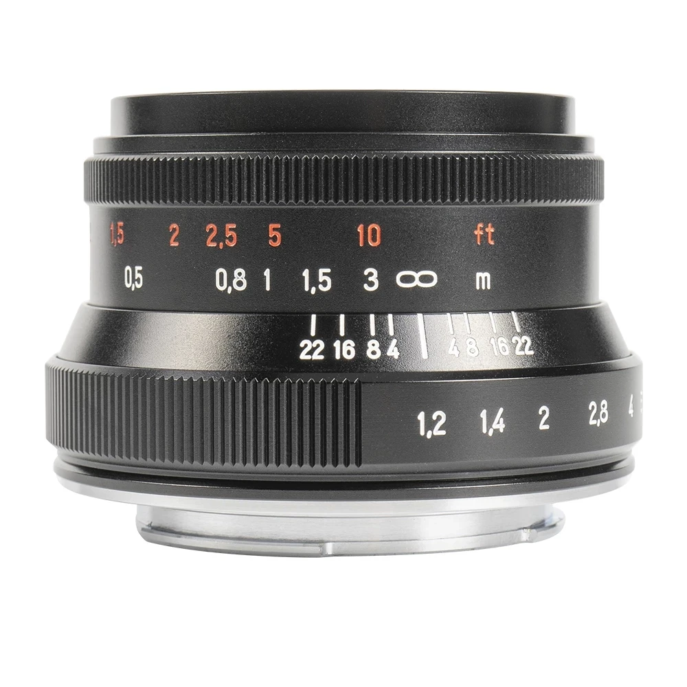Объектив для портретной камеры 7 Artisans artisans Размеры 35 мм F1.2 II MF Fuji X/Sony E/Canon APS-C/M4/3 Nikon