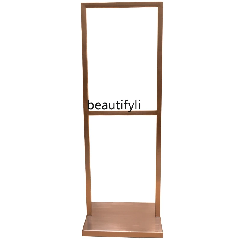 

zq Display Stand Poster Frame Floor Display Stand Pop Shelf Vertical Shopping Mall Advertising Rack Signs Standee