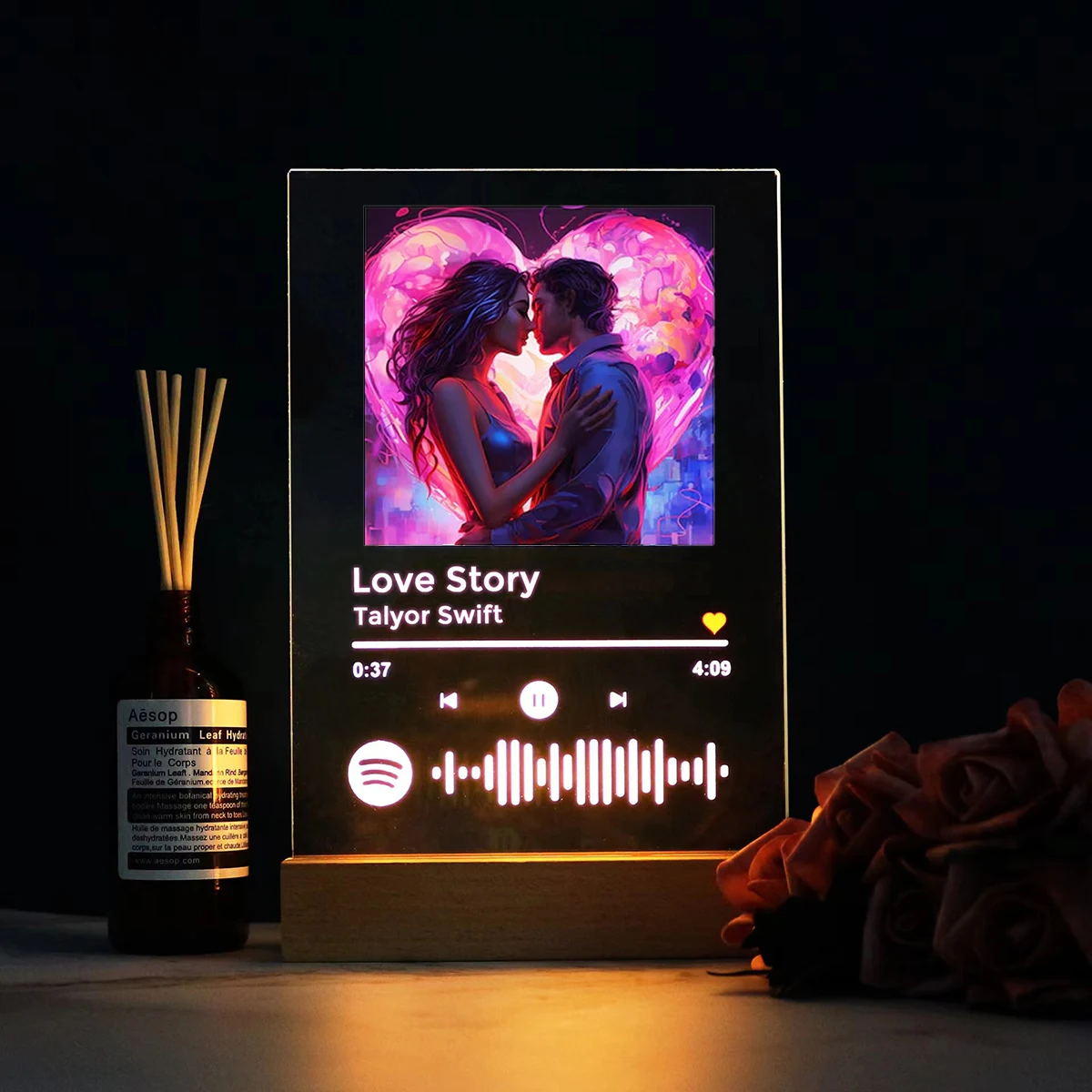 Персонализированный зубной налет Spotify с фотографией подарок на день Святого