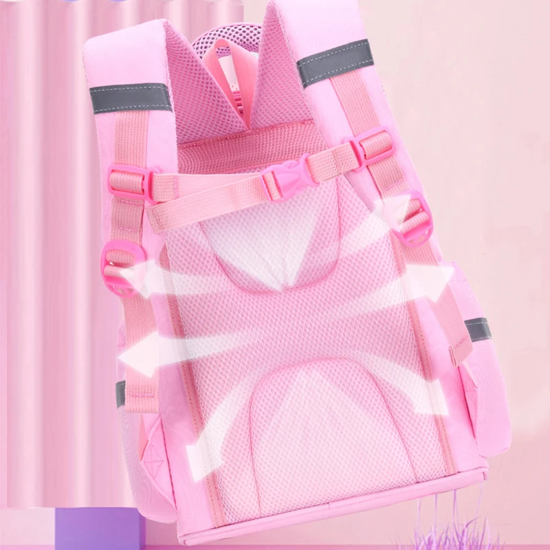 Girls' school backpack 1 grade Children Schoolbags Mochila cat Backpack school bags for girls Princess Primary Kids Book Bag