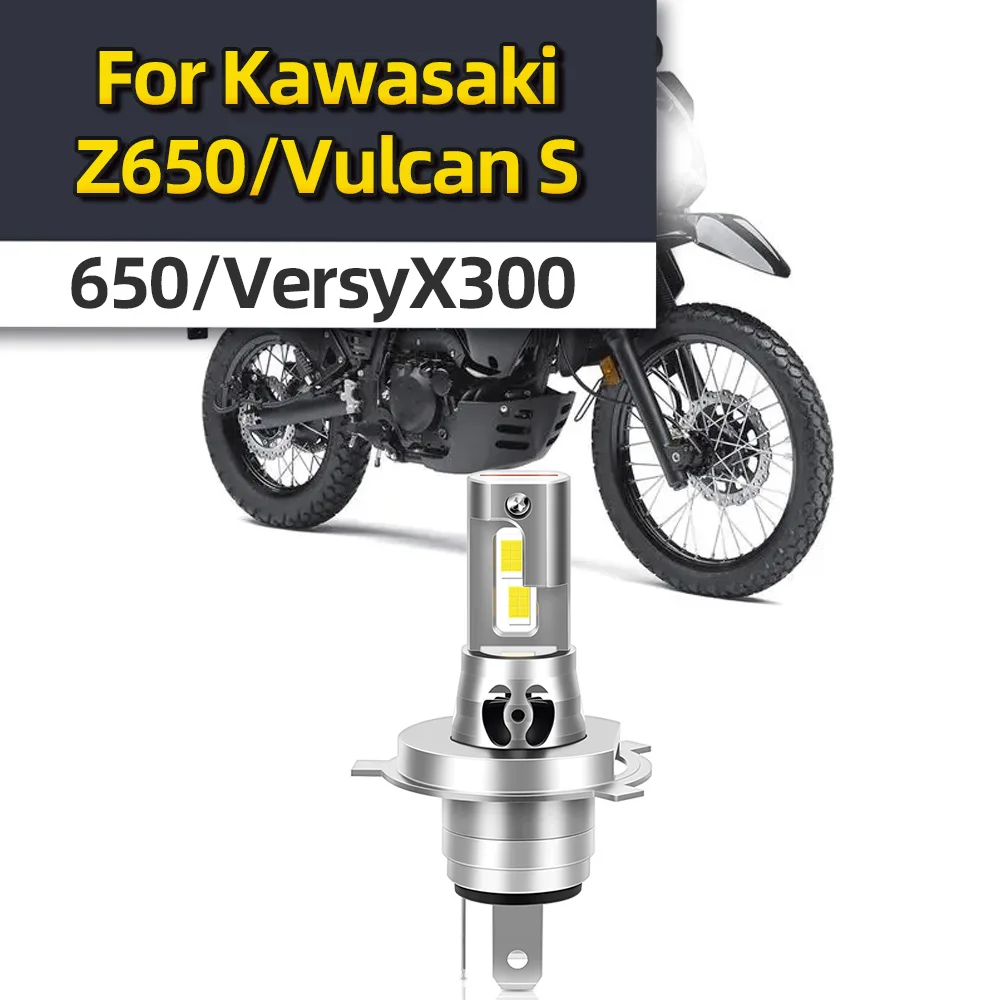 Светодиодная лампа для фар Kawasaki Z650 / Vulcan S650/VersyX300 мотоциклетная фара H4 9003 HB2 HiLo 12 в