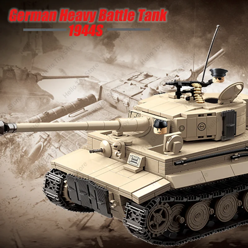 Новый военный тяжелый танк Panzerkampfwagen VI Ausf. Строительные блоки E Tiger I Вторая мировая
