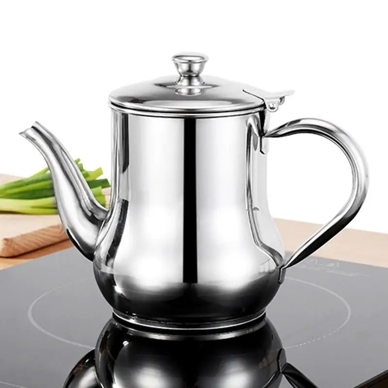 

Grease Container With Strainer Grease Storage Can Stainless Steel Oil Filter Pot With Strainer Filter Oil Container For Bacon