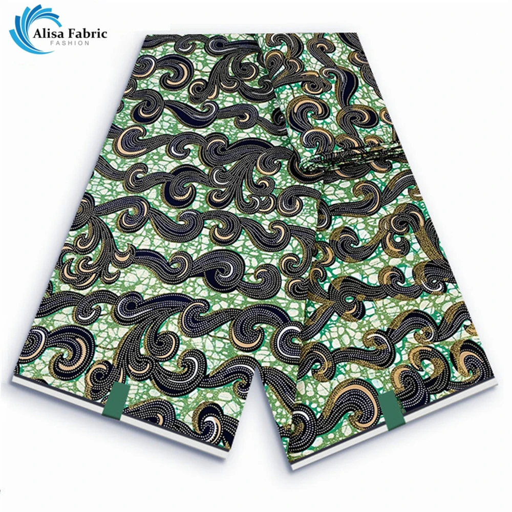

Grand Super 100% Cotton African Wax Fabric High Quality Wax Print Ankara Fabric For Sewing 6yards Women Fabric VLS32