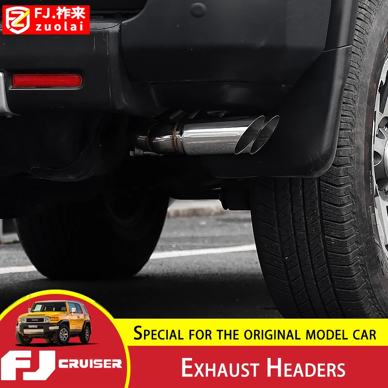 

For Toyota FJ Cruiser Exhaust Headers Stainless Steel Tail Pipes FJ Cruiser Side Exhaust Tail Throat Modification Accessories