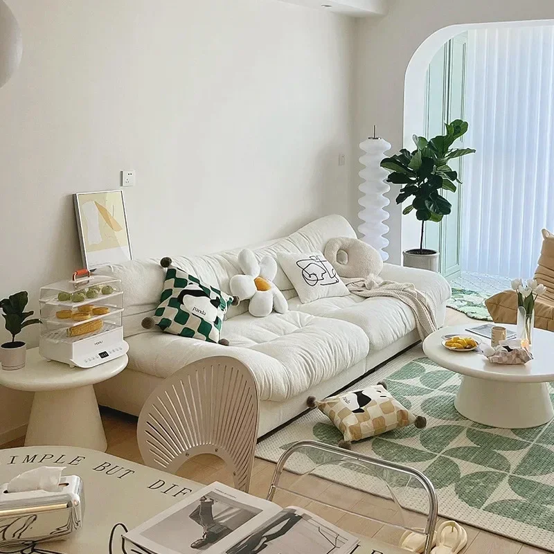 Ins Nordic Диваны для гостиной Салон Пол Гостиная Итальянский расслабляющий диван Lazy