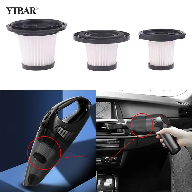 1pc Car Vacuum Cleaner Cartridges Cordless Vacuum Cleaners Micro Filters Vacuum Cleaner Accessories Wet And Dry Cleaning Filters