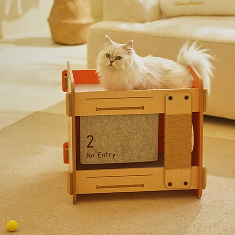 Petree Новая гофрированная бумага Когтеточка для кошек Мебель дома Двухслойные