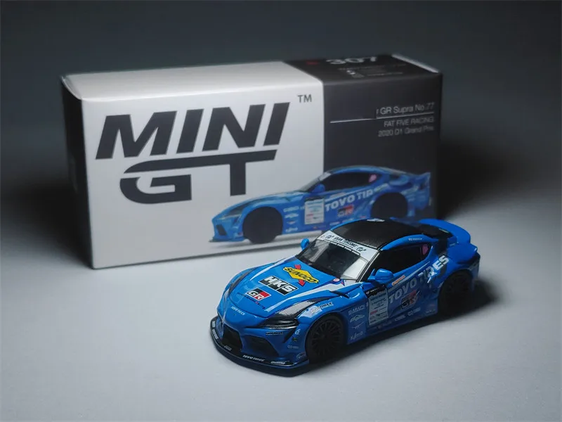 

HeyToys Mini GT 1/64 307 HKS GR Supra No.77 FAT FIVE RACING 2020 D1 Grand Prix DieCast Model Collection Limited Edition