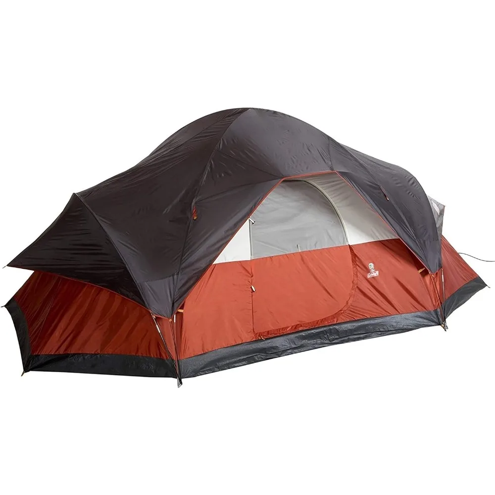 

& Quick Setup Hot Tent Camping Weatherproof Family Tent Includes Room Dividers Carry Bag Adjustable Ventilation Storage Pockets