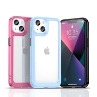 fashion colorful transparent phone case for iphone 13 12 11 pro max case tpu protection clear cover on for iphone 11 coque funda