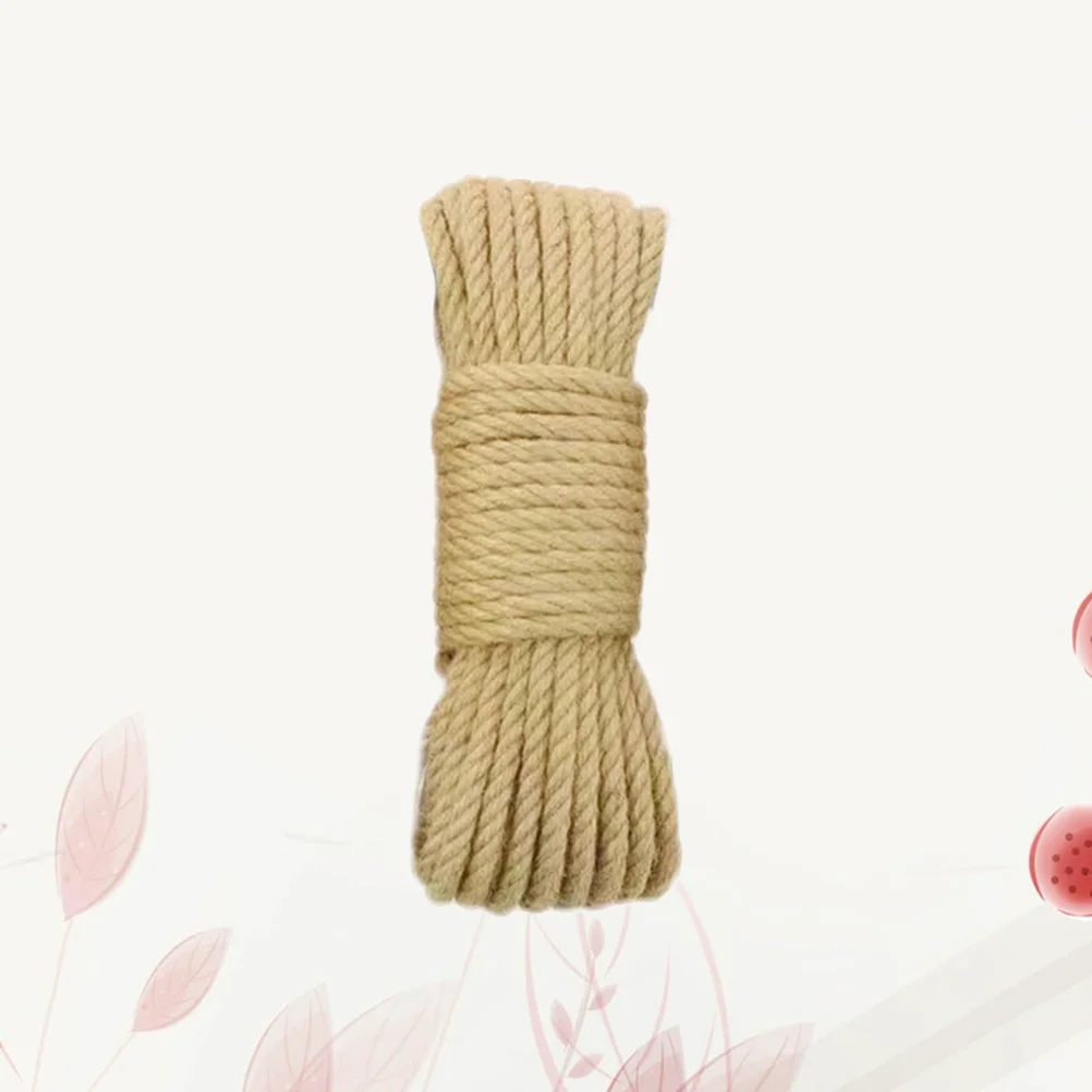 30 м диаметр 8 мм натуральная толстая джутовая веревка прочная ремесленный шпагат