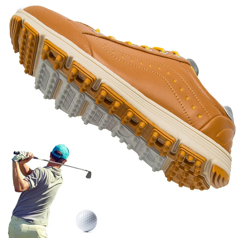 New Golf Shoes Spikes Men Professional Golf Sneakers Comfortable Walking Shoes for Golfers Anti Slip Athletic Sneakers