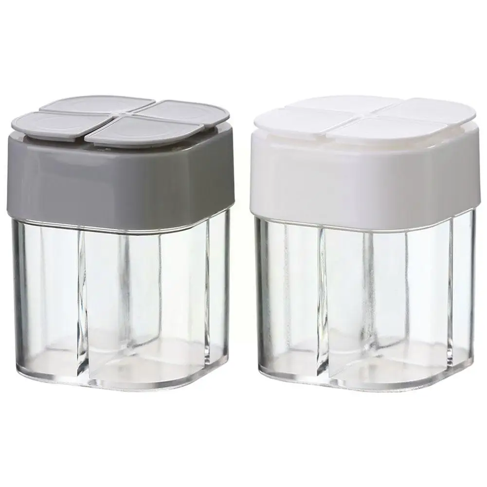

Seasoning Bottle Salt And Pepper Shaker Transparent BBQ Container Camping 1 Dispenser Spice With Jar Glass Lids In 4 Season B6R3