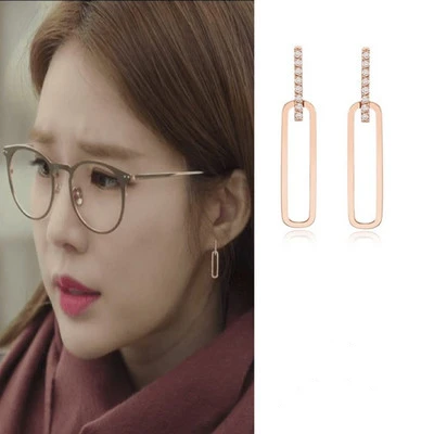 

Серьги YOO IN NA Line в Корейском стиле для женщин и девушек, украшения для пирсинга
