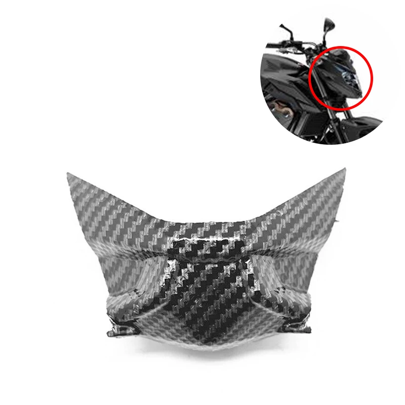 

For HONDA CB500F 2016-2018 Motorcycle ABS PLASTIC Front Headlight Cover Under Fairing Cowl Hydro Dipped Carbon Fiber Finish