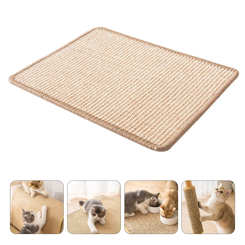 

Cat Pad Scratch Mat Scratching Scratcher Grinding Claws Pet Board Training Cushion Cardboard Sisal Post Play Floor Catnip