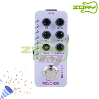 mooer r7 digital reverb pedal guitar processor with room hall cave plate spring mod 7 classic tone effect for guitar accessories