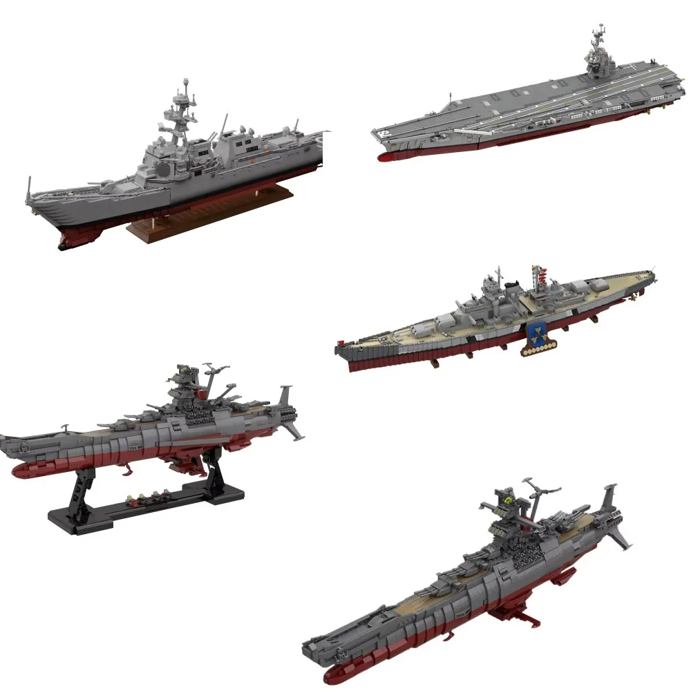 MOC Arleigh Burke-class destroyerl строительные блоки модель космического линкора кирпичи Yamatos