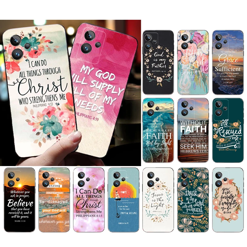

Phone Case for OPPO Realme GT 2 Pro X2 Pro XT C25S 9 8 7 6 Pro 6i GT Master C3 C21 C21Y C11 X3 SuperZoom Bible Jesus Christian