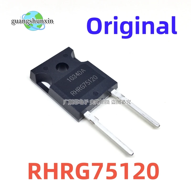 

10PCS 100% New Imported Original RHRG75120 75120 TO-247 Diode Fast Recovery Tube Rectifier 75A 1200V