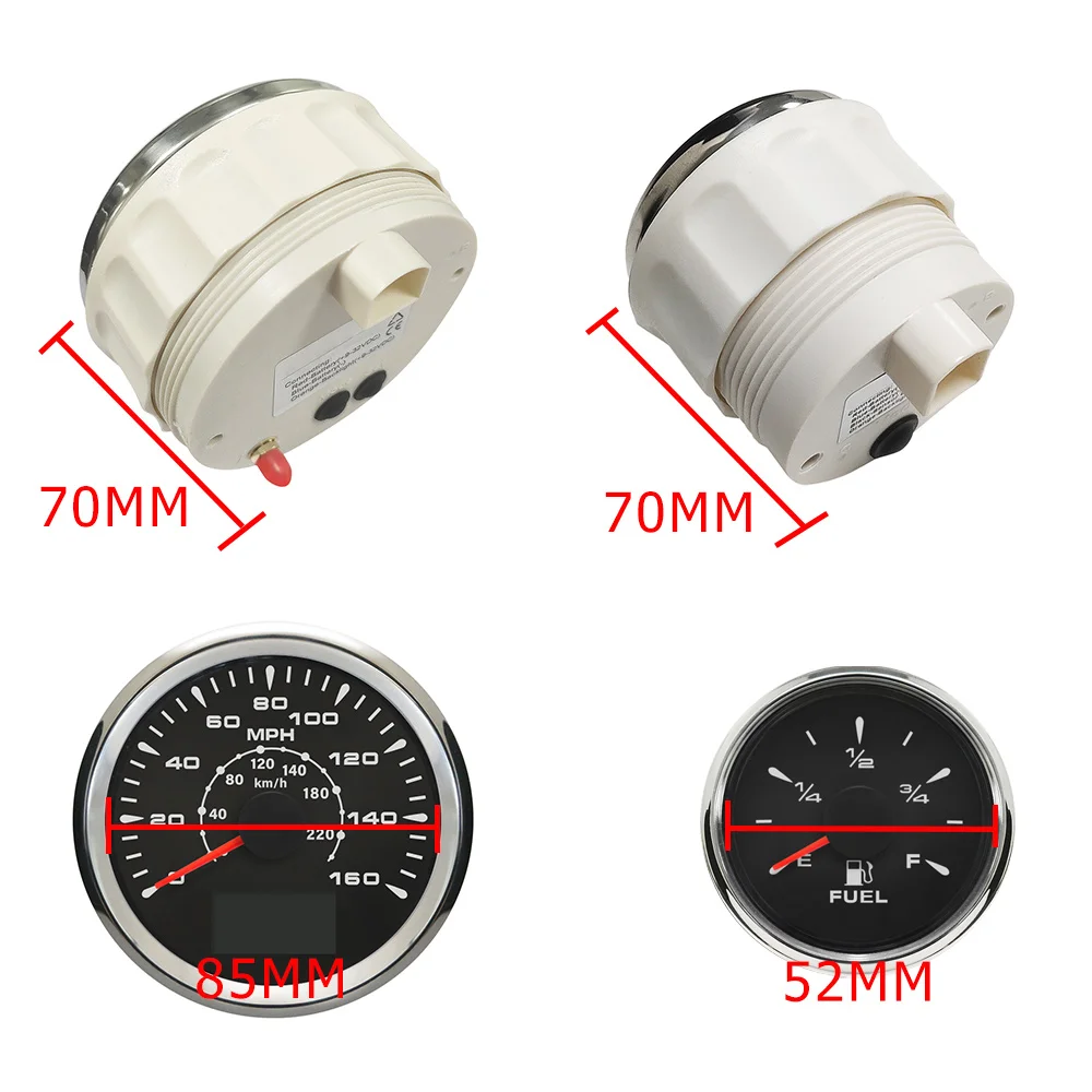 Автомобильный GPS Спидометр и тахометр вольтметр-измеритель уровня топлива воды