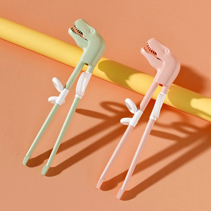 

Baby Learning Training Chopsticks Cartoon Animal Dinosaur Beginner Chopstick Tableware Kids Eating Training Helper Baby Tools