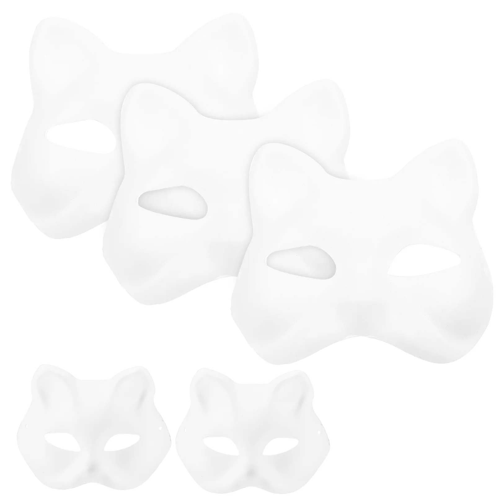 

5 White Paper White Cat Paper Cat White for Dancing Party