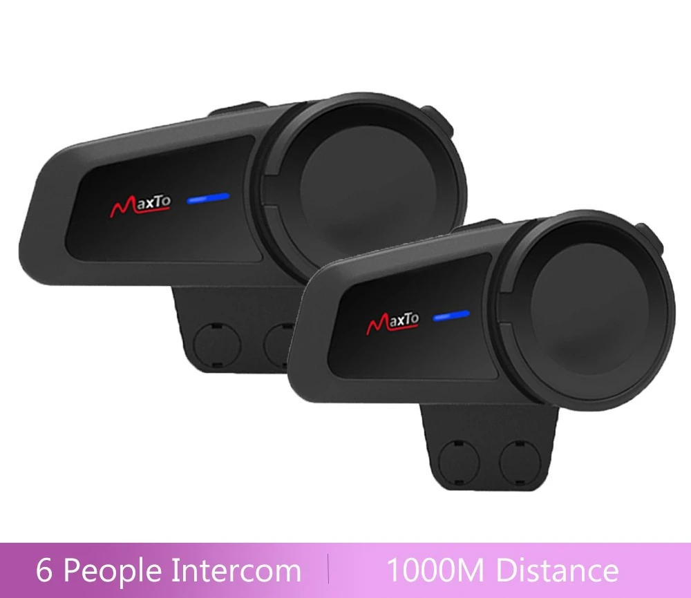 

Bluetooth-Интерком M2 мотоциклетный с поддержкой Bluetooth 5,0 и FM-радио, 2 шт.