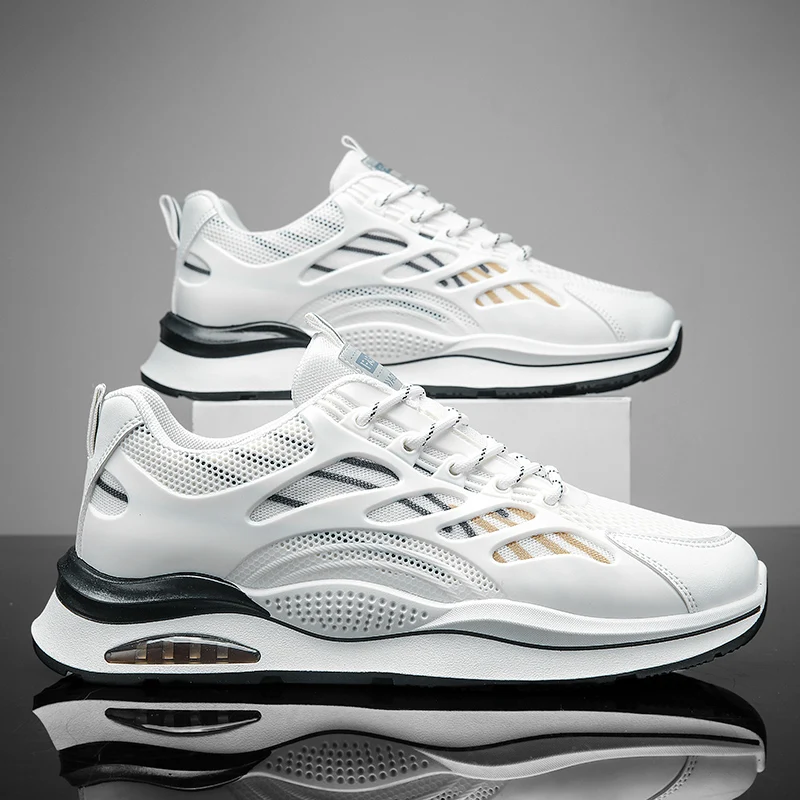 

Fujeak Breathable Plus Size Sports Casual Shoes Outdoor Non-slip Comfortable Running Shoes for Men Trendy Breathable Sneakers