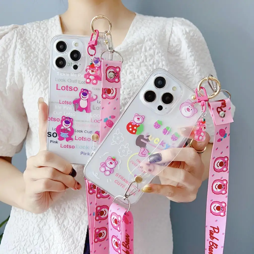 Чехол Lotso с медведем ремешок на запястье украшение для Motorola Moto G14 73 12 23 53 72 32 42 62 5G 52