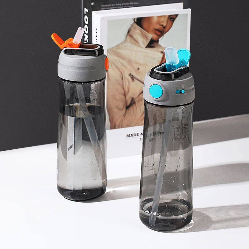 

DEARART 32oz Darkycan Water Bottles With Straw BPA FREE And Hidden Cup Mouth Water Bottle has handle Quick Drink Suit For Sports