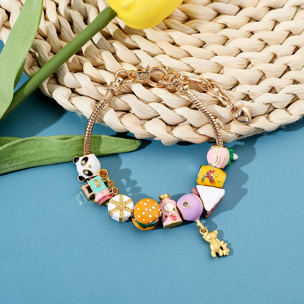 Забавный мультяшный браслет сделай сам Для женщин Y2K ручные аксессуары