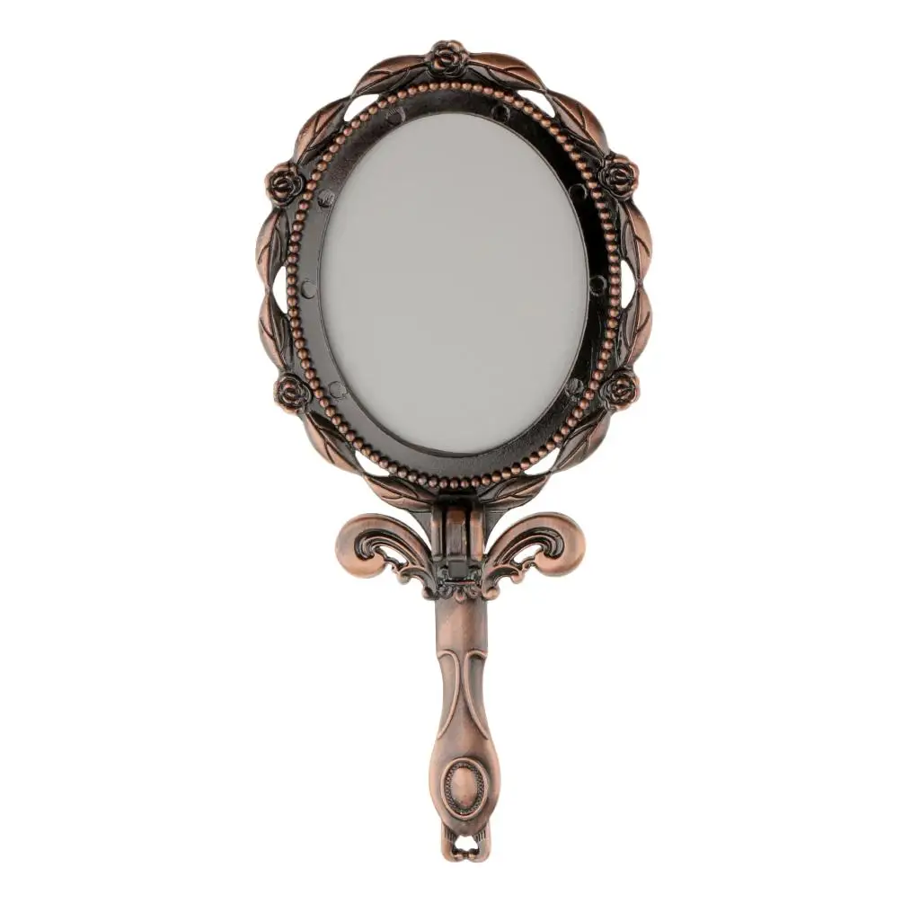 Винтажное ручное косметическое складное компактное карманное зеркало для