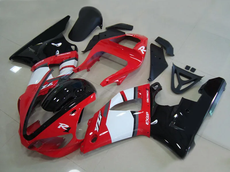 

New ABS Motorcycle Fairings Kit Fit for YAMAHA YZF- R1 2000 2001 00 01 Bodywork Set Red White Black