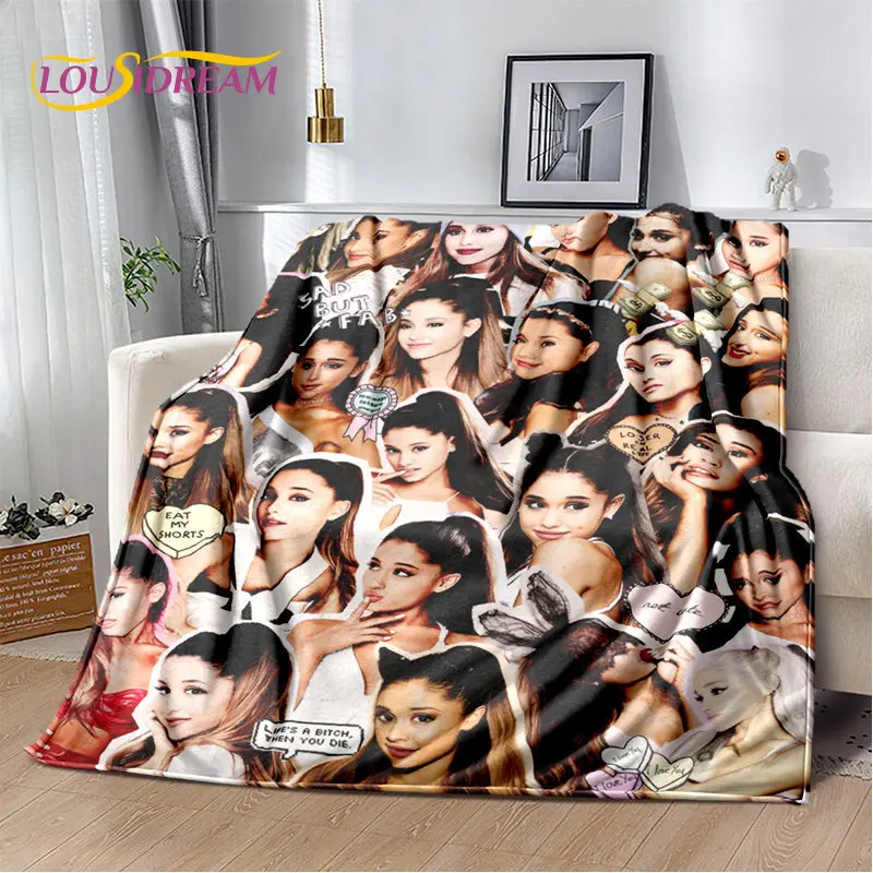 

3D популярное плюшевое одеяло Ариана Гранде Cat Ari, фланелевое одеяло, покрывало для гостиной, спальни, кровати, дивана, пикника