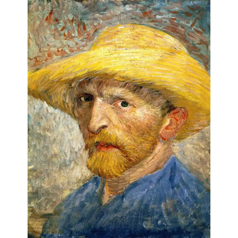 

Handmade oil painting reproduction of Vincent Van Gogh High quality Self Portrait Living room decor