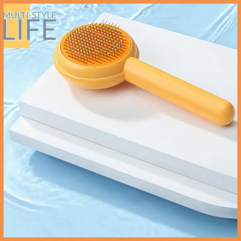 

Hamburger Shape Pets Grooming Pet Brush Cat Hair Comb Cat Massage Cat Comb Cleaner Cat Supplies Cat Hair Remover