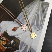 four leaf clover pendant necklace for women personality charm fashion lucky four leaf clover necklace jewelry beautiful present