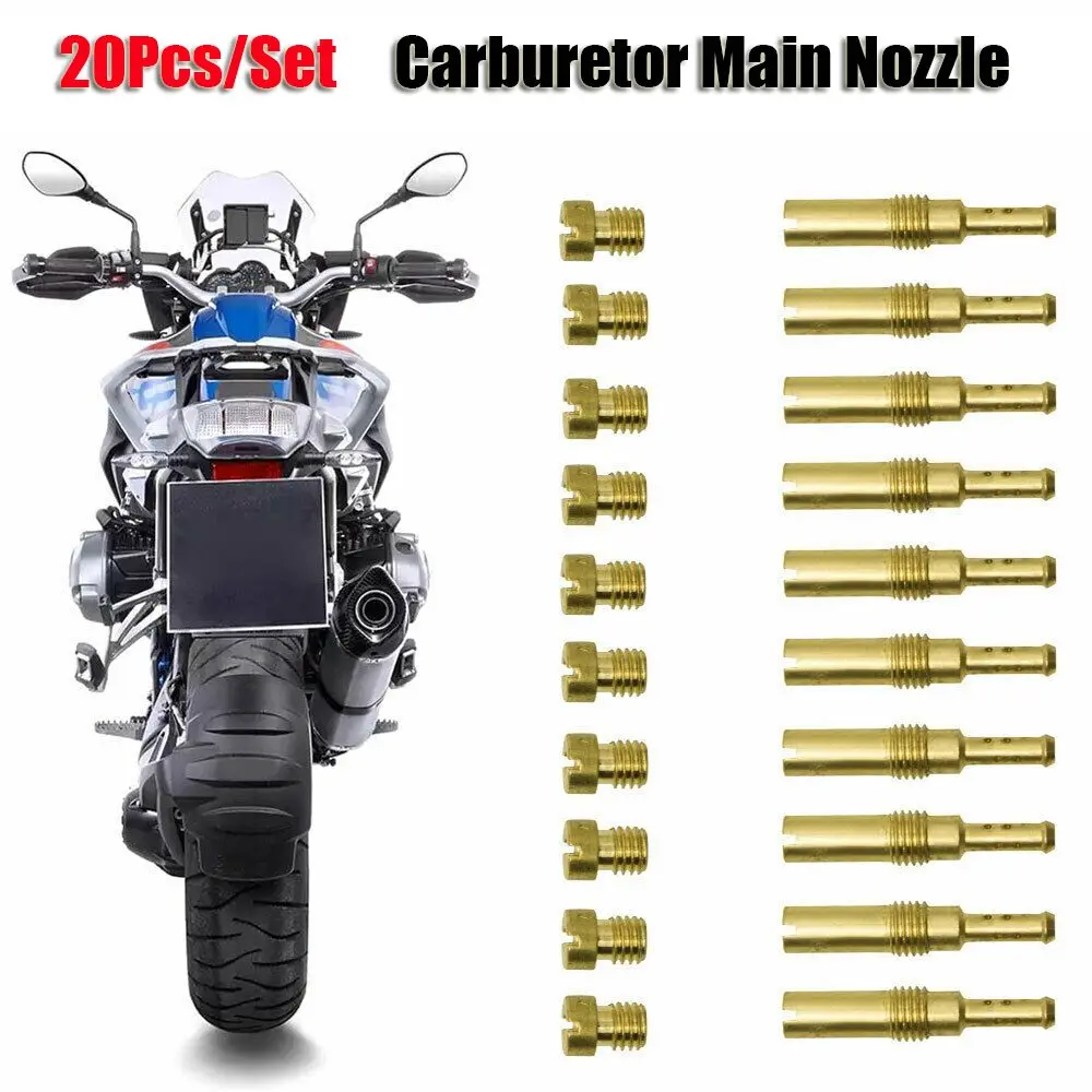 

Modification Carburetor Repair 20 Pcs Main Nozzle Pilot Jets Main Jets Carburetor Main Jets For PWK Keihin OKO CVK PWM