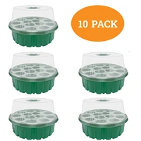 13 cells seed starter kit plant seeds grow box cseedling trays germination box with with a round cover and a greenhouse
