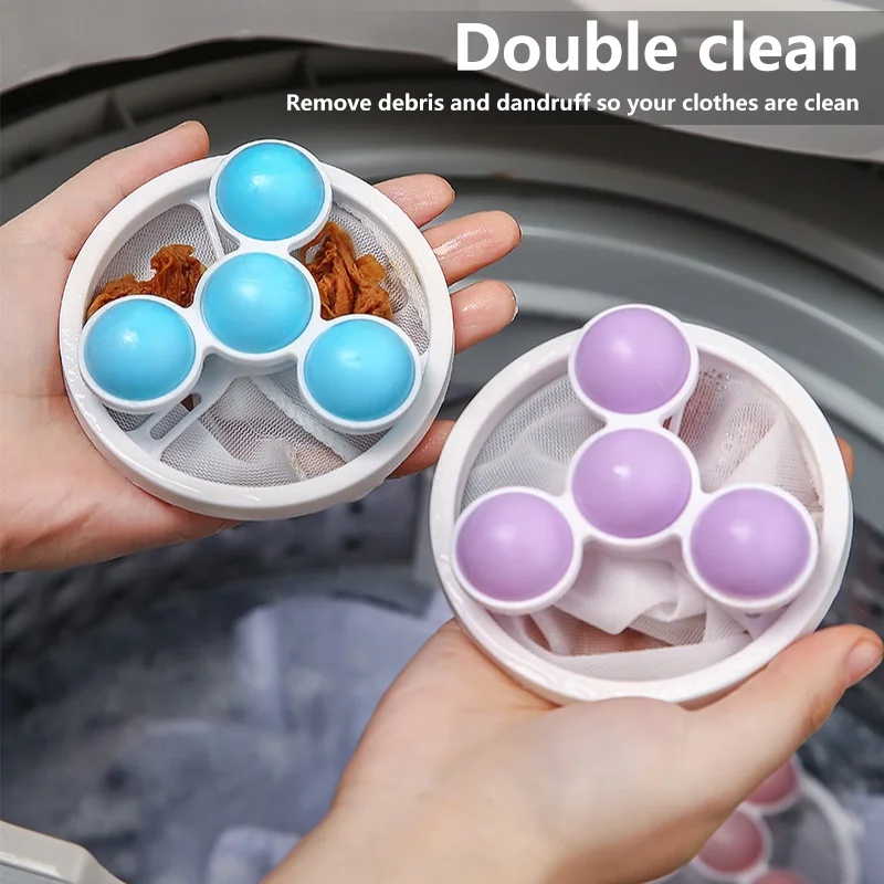 

Reusable Hair Lint Catcher Removal Net Bag Washing Machine Float Filter Collector Washing Protector Cleaning Laundry Ball
